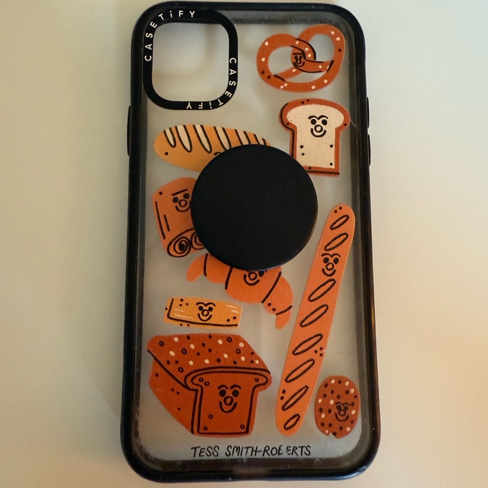 Casetify x Tess Smith-Roberts iPhone 11 case with popsocket